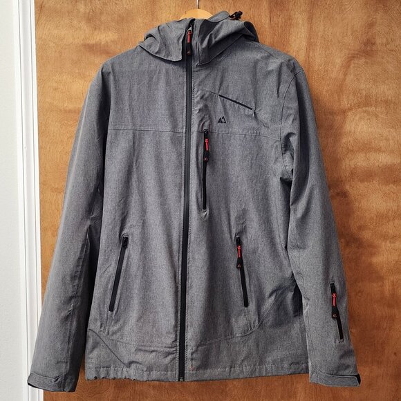 Apricoat Men's Adventure 2.0 Jacket | Grey Waterproof Rain Jacket | Fall Coat - Picture 1 of 11